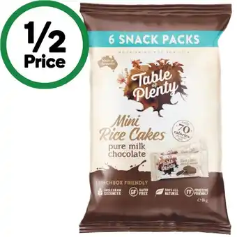 Woolworths Table of Plenty Mini Rice Cakes 84g Pk 6 – From the Health Food Aisle offer