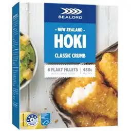 Woolworths Sealord Hoki Fish Fillets 450-480g offer