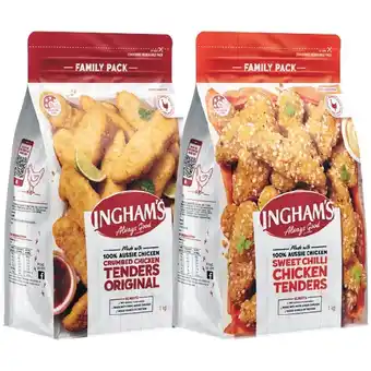 Woolworths Ingham’s Original Crumbed or Sweet Chilli Chicken Tenders 1 kg offer