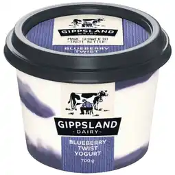 Woolworths Gippsland Dairy Twist Yogurt 700g – From the Fridge offer