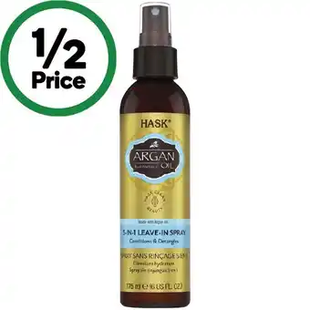 Woolworths Hask Argan Oil 5 in 1 Treatment 175ml offer