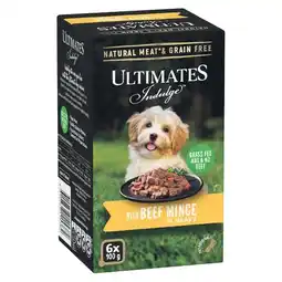 Woolworths Ultimates Wet Dog Food Pk 6 x 100g offer