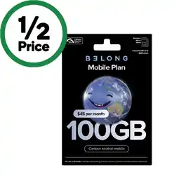 Woolworths Belong $45 Starter PackΔ offer