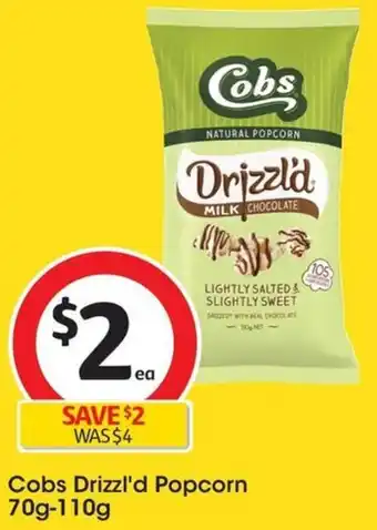 Coles Cobs Drizzl'd Popcorn 70g-110g offer