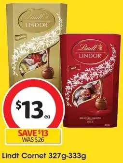 Coles Lindt Cornet 327g-333g offer