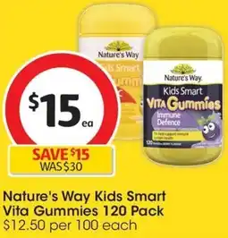 Coles Nature's Way Kids Smart Vita Gummies 120 Pack offer