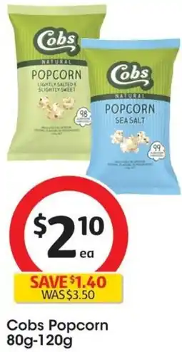 Coles Cobs Popcorn 80g-120g offer