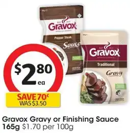 Coles Gravox Gravy or Finishing Sauce 165g offer