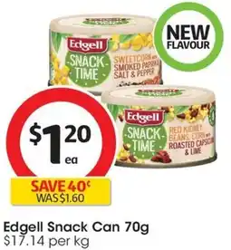 Coles Edgell Snack Can 70g offer