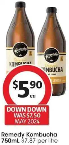 Coles Remedy Kombucha 750mL offer