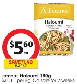 Coles Lemnos Haloumi 180g offer