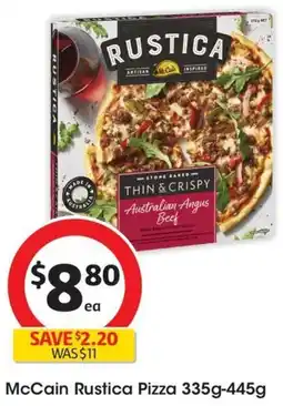 Coles McCain Rustica Pizza 335g-445g offer