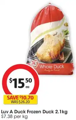 Coles Luv A Duck Frozen Duck 2.1kg offer