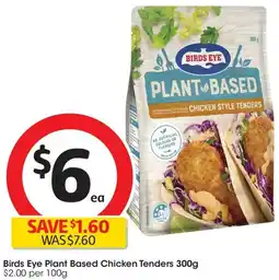 Coles Birds Eye Plant Based Chicken Tenders 300g offer