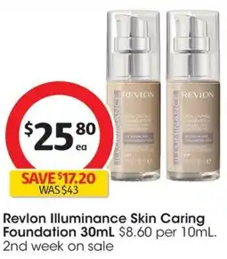 Coles Revlon Illuminance Skin Caring Foundation 30mL offer