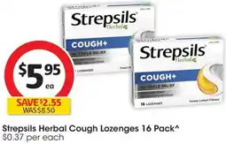 Strepsils Herbal Cough Lozenges 16 Pack