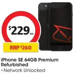 Coles iPhone SE 64GB Premium Refurbished offer