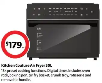 Coles Kitchen Couture Air Fryer 30L offer