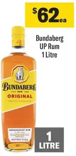 Coles Bundaberg UP Rum 1 Litre offer
