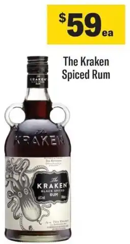 Coles The Kraken Spiced Rum offer