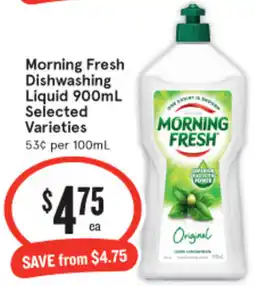 IGA Morning Fresh Dishwashing Liquid 900mL offer