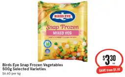 IGA Birds Eye Snap Frozen Vegetables 500g offer