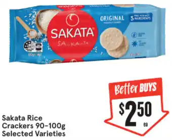 IGA Sakata Rice Crackers 90-100g offer