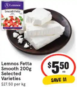 IGA Lemnos Fetta Smooth 200g offer