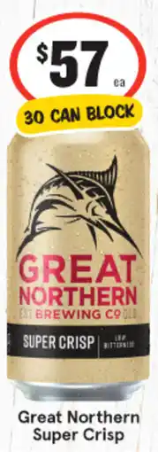 IGA Great Northern Super Crisp 30 CAN BLOCK offer