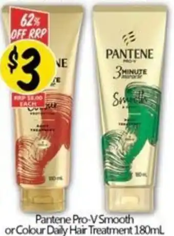 NQR Pantene Pro-V Smooth or Colour Daily Hair Treatment 180mL offer