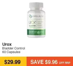 Urox Bladder Control 60 Capsules