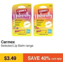 Chempro Selected Lip Balm range Carmex offer