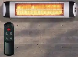 Cheap as Chips Germanica 2000W Carbon Fibre Wall Heater with Remote offer