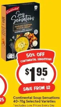IGA Continental Soup Sensations 40-70g Selected Varieties offer