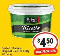 IGA Perfect Italiano Original Ricotta 250g offer