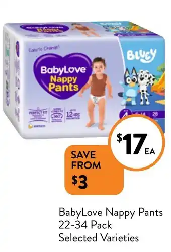 Foodworks BabyLove Nappy Pants offer