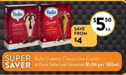 Foodworks Creamy Classics Ice Cream offer