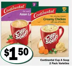 Friendly Grocer Continental Cup A Soup 2 Pack Varieties offer