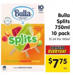 Spar Bulla Splits 750ml 10 pack offer