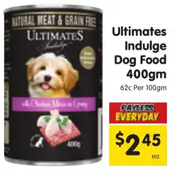 Ultimates Indulge Dog Food 400gm