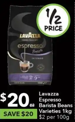 Ritchies Lavazza Espresso Barista Beans Varieties 1kg offer
