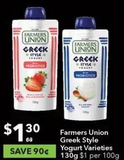 Ritchies Farmers Union Greek Style Yogurt Varieties 130g offer