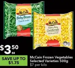 Ritchies McCain Frozen Vegetables Selected Varieties 500g offer