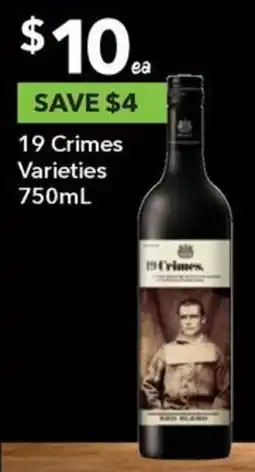 Ritchies 19 Crimes Varieties 750mL offer