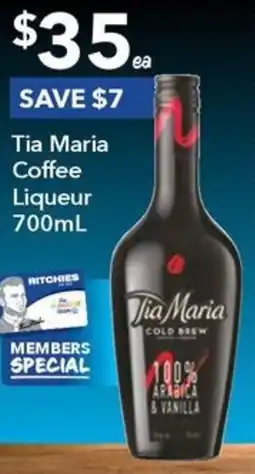 Tia Maria Coffee Liqueur 700mL
