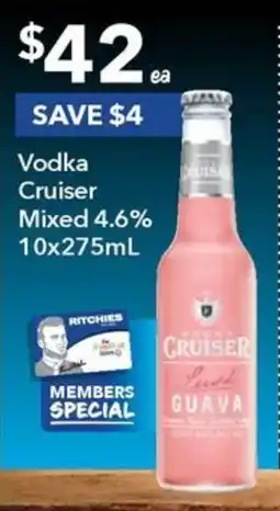 Vodka Cruiser Mixed 4.6% 10x275mL
