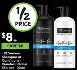 Ritchies TRESemmé Shampoo or Conditioner Varieties 940mL offer