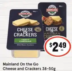 IGA Mainland On the Go Cheese and Crackers 38-50g offer