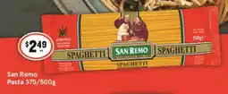 IGA San Remo Pasta 375/500g offer