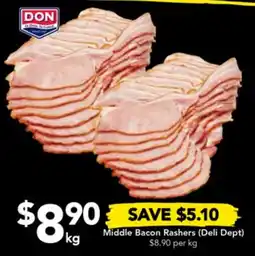 Drakes Middle Bacon Rashers offer